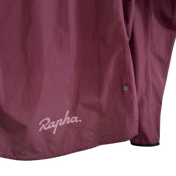 Rapha Mens Rich Burgundy Waterproof Reflective Commuter Jacket - Picture 5 of 12